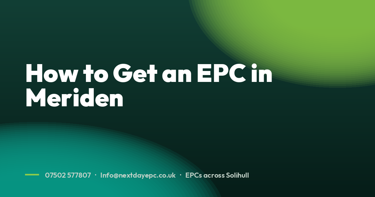 How to Get an EPC in Meriden