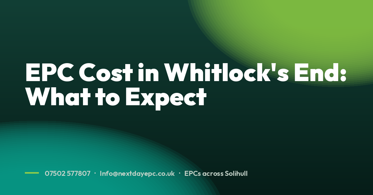 EPC Cost in Whitlock's End: What to Expect